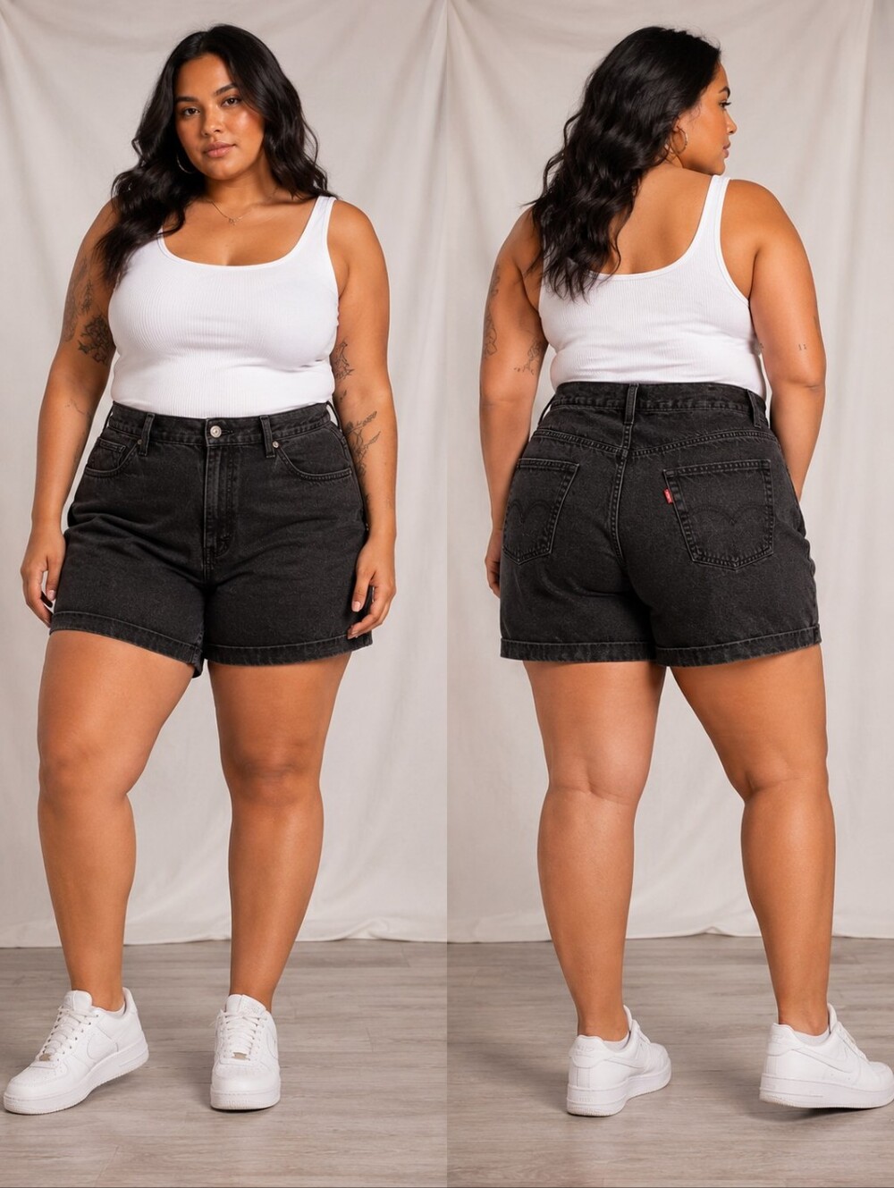 🥬Levi’s Women’s High-Waisted Mom Denim Shorts – Size 22W
